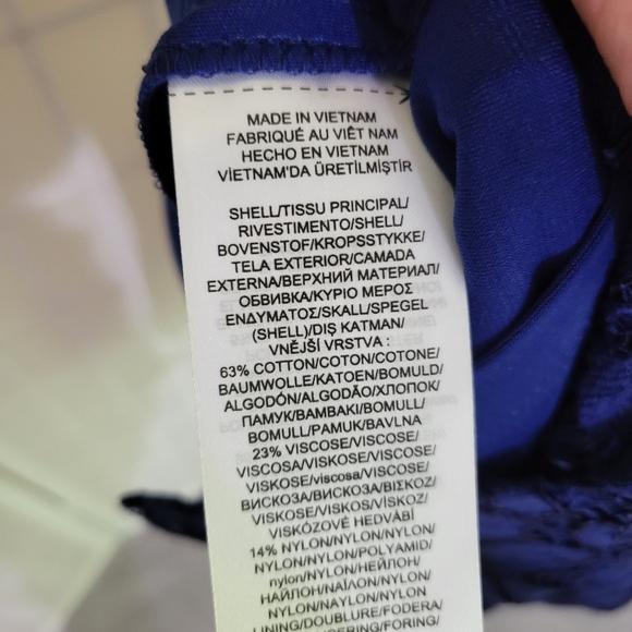 Ralph Lauren Lace Blue Dress 12 New - Picture 11 of 12